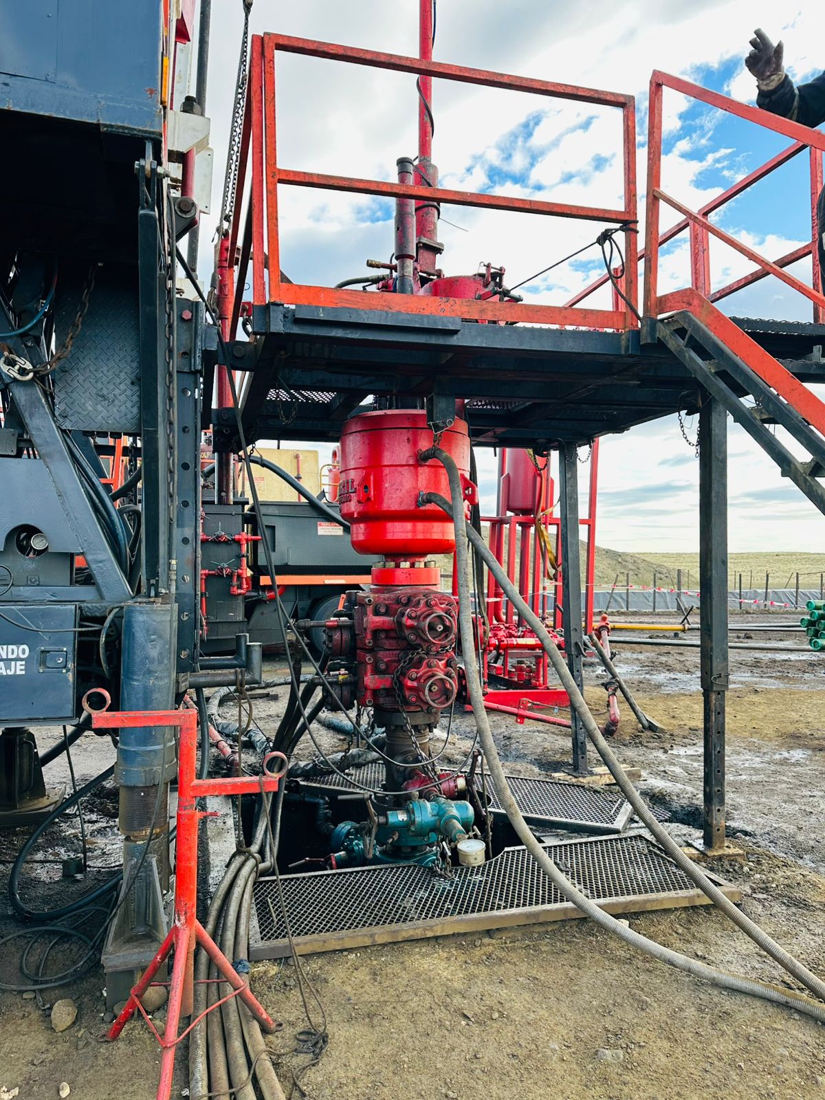 Instalación de control de pozo en operación